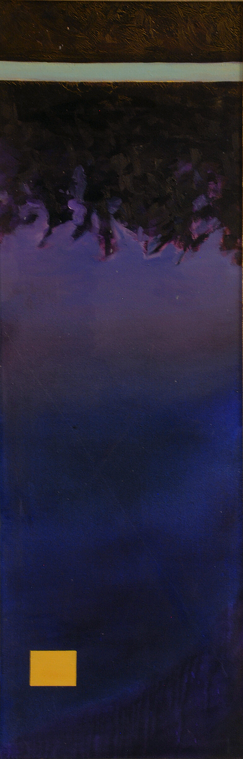 Reflection, oil on canvas, 36x14, PE Pinkman