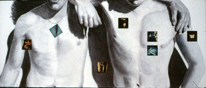 Brothers, pencil and collage on paper 1983 ©2011, PPCD, LLC