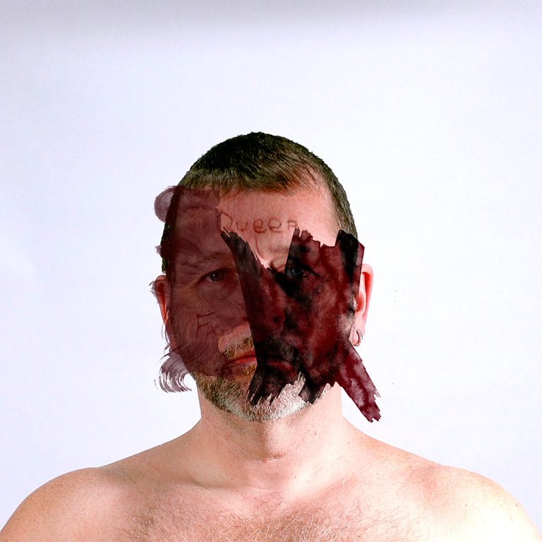 Erase (Self-portrait), digital print, © 2011 Paul Pinkman