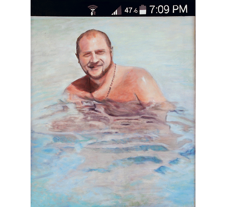 Selfie: John, Oil on canvas, 24" x 20"